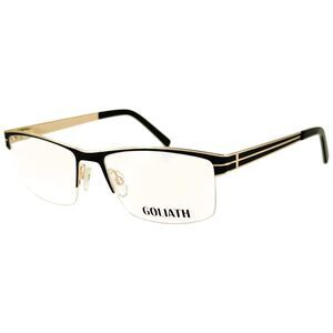 Goliath XXVIII Mens Metal Eyeglass Frame Black 58-18 Spring Hinges France